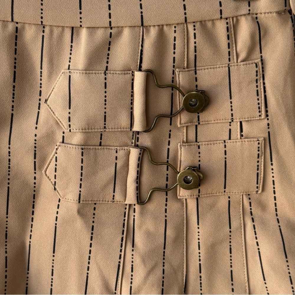 I.AM.GIA Heather Skirt in Tan Pinstripe - Picture 6 of 8